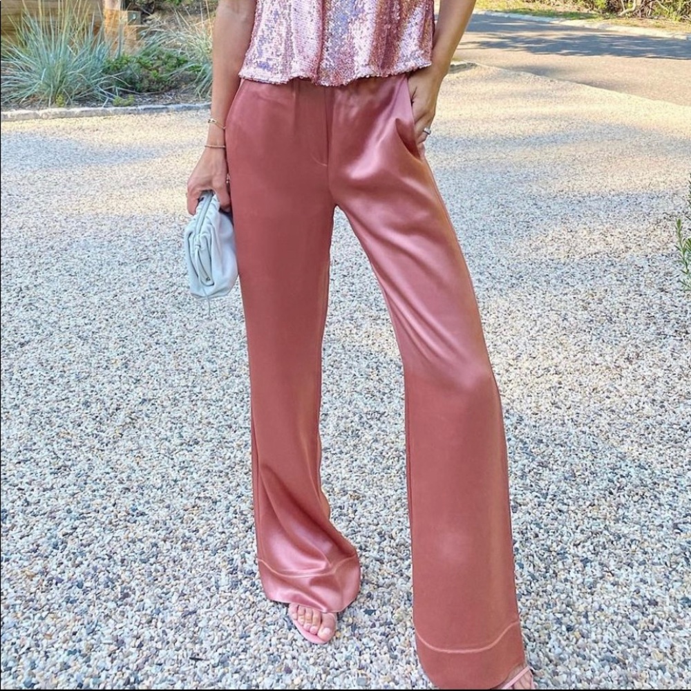 Something Navy Chloe Silky Trousers